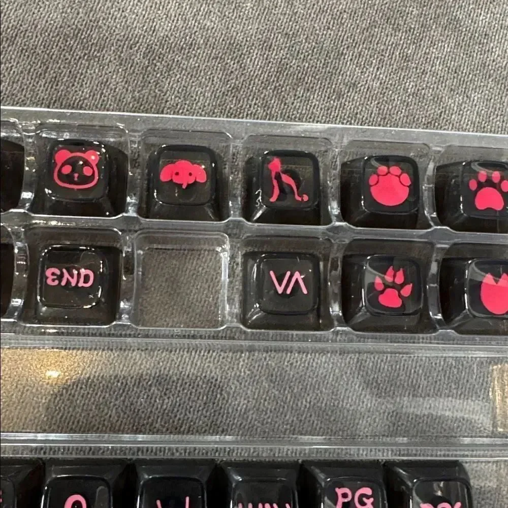 Coolkiller Animal World Theme Clear Keycap Set 142 Key Caps for Keyboards NEW